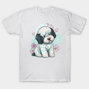 Valentines sheepadoodle pup - a Furr-fect valentine gift for your dog-loving pet lover T-Shirt